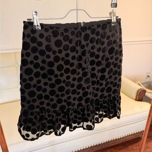 Lulu's Black Polka Dot Mini Skirt